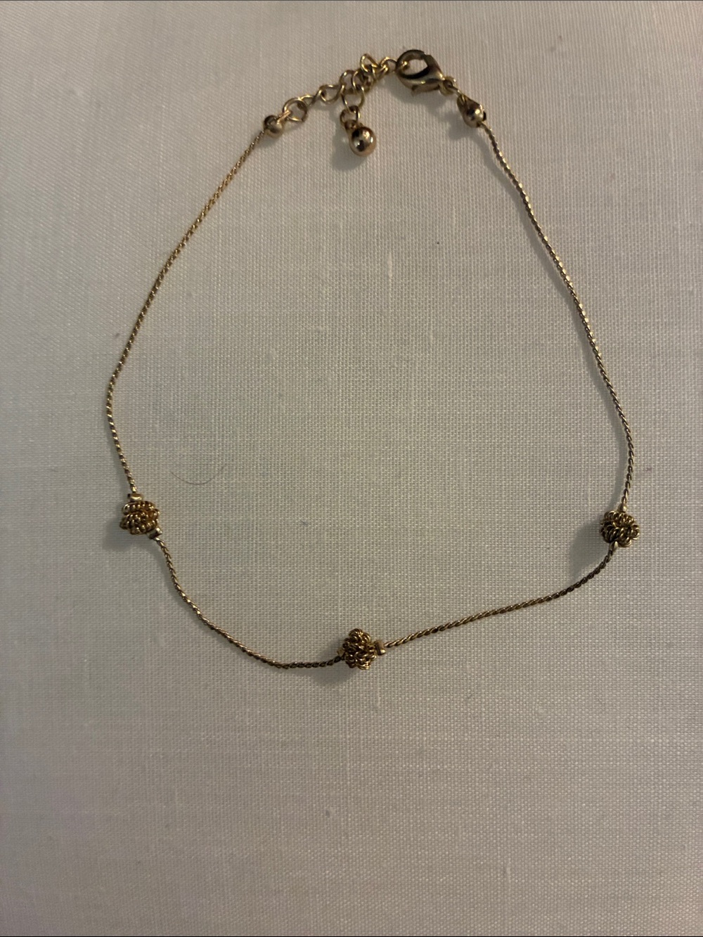 Delicate Gold Floral Station Bracelet - Women's Jewelry